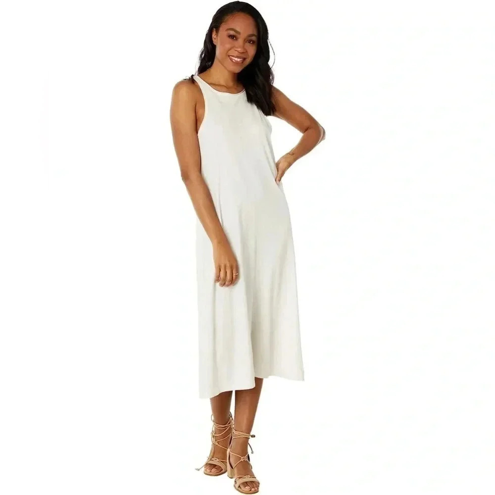NWT Madewell Softfade Cotton Cover-Up Tank Dress White Minimalist Style #NF570 - Picture 1 of 11